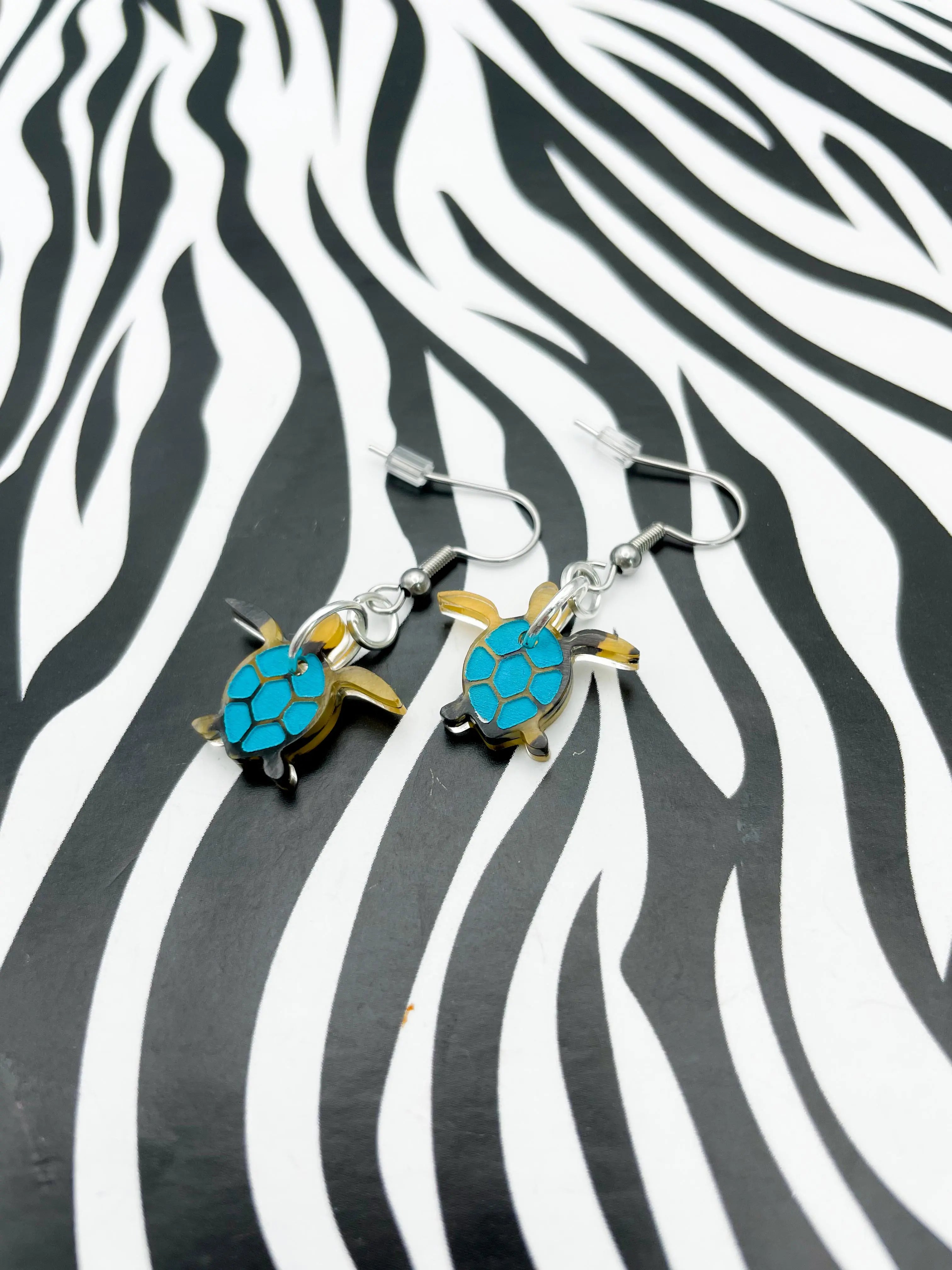 Turtle 2025 print earrings